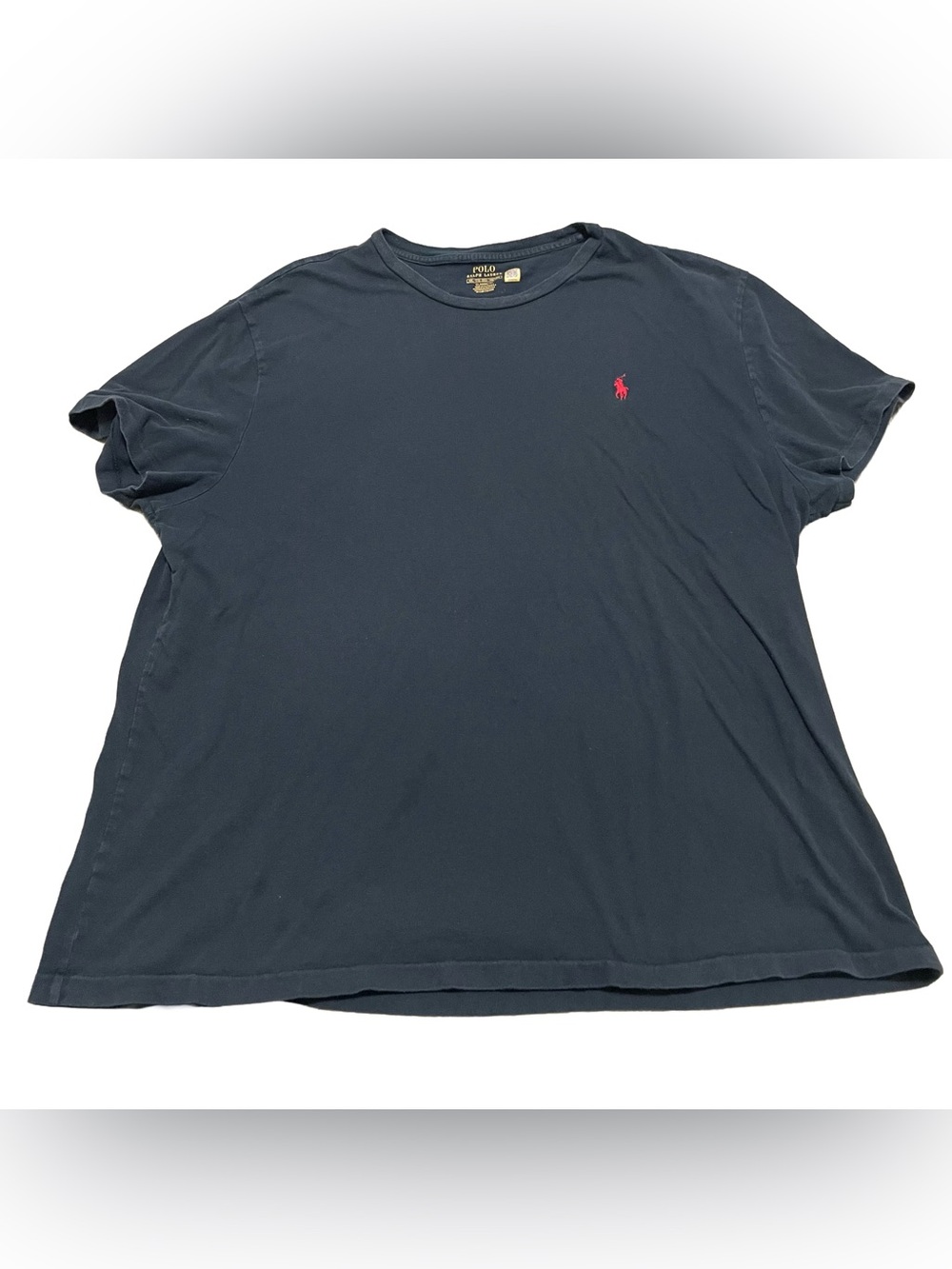 Polo by Ralph Lauren Black Short-Sleeve Crewneck Tee with Red Pony